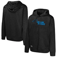 Men's Black Carolina Panthers Streak Fleece Pullover Hoodie