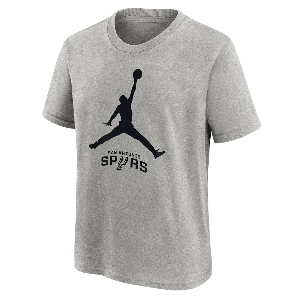 Preschool Jordan Brand Silver San Antonio Spurs Essential Jumpman T-Shirt