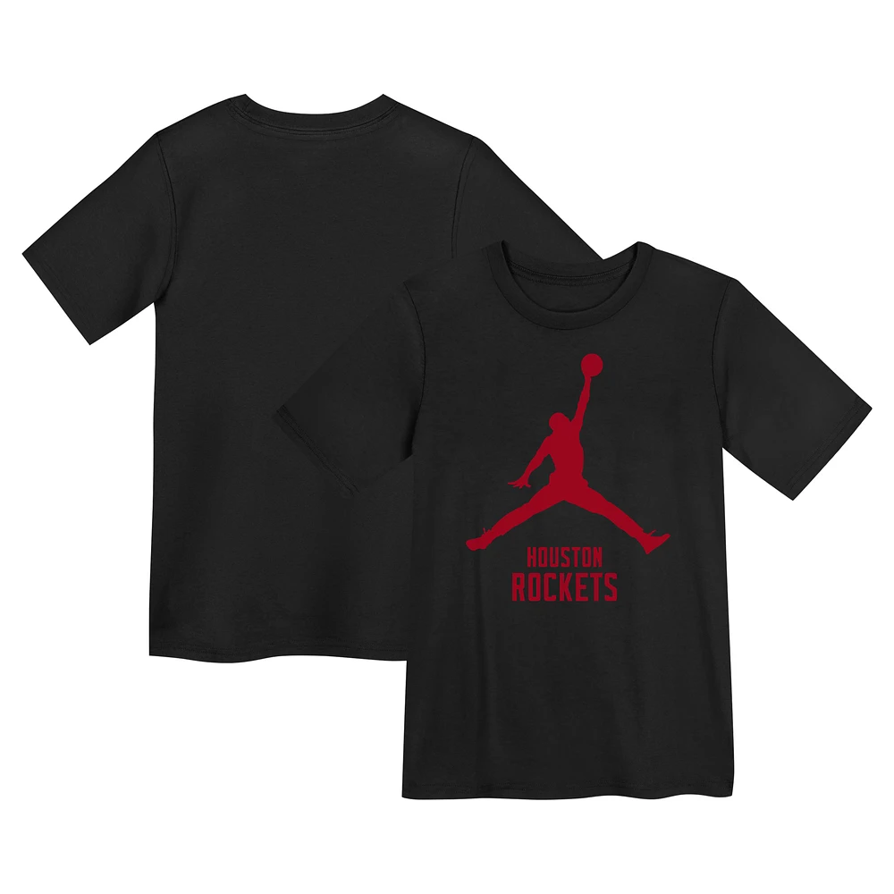 Preschool Jordan Brand Black Houston Rockets Essential Jumpman T-Shirt