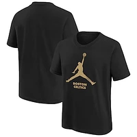 Youth Jordan Brand Black Boston Celtics Essential Jumpman Logo T-Shirt