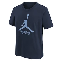 Youth Jordan Brand Blue Memphis Grizzlies Essential Jumpman Logo T-Shirt