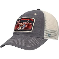 Men's '47 Gray/Cream Oklahoma City Thunder Five Point Clean Up Adjustable Hat