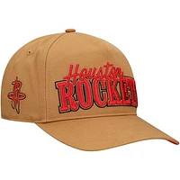 Men's '47 Tan Houston Rockets Barnes Hitch Adjustable Hat