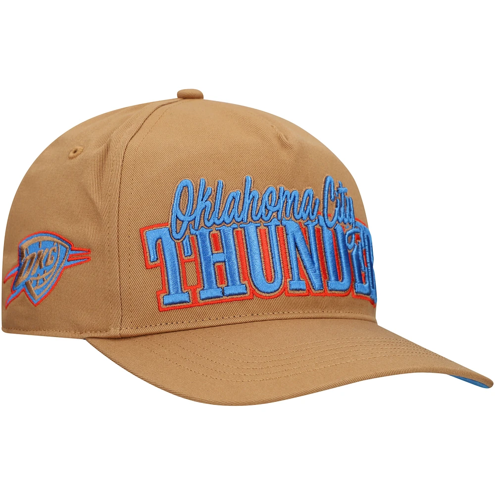 Men's '47 Tan Oklahoma City Thunder Barnes Hitch Adjustable Hat