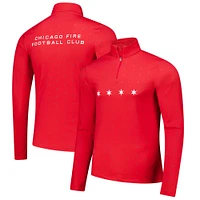 Men's Red Chicago Fire AOP Half-Zip Pullover Top