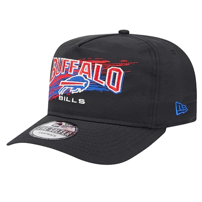 Men's New Era Black Buffalo Bills Injection Golfer Adjustable Hat