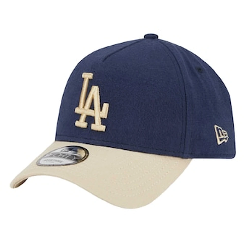 Men's New Era Navy Los Angeles Dodgers Injection Moleskin Crown Adjustable Hat