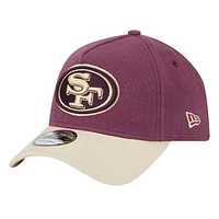 Men's New Era Purple San Francisco 49ers Injection Moleskin Crown Adjustable Hat