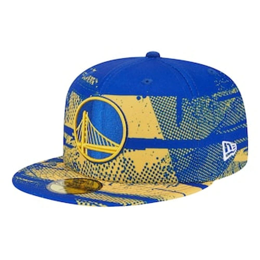 Men's New Era Royal Golden State Warriors Tip-Off 59FIFTY Fitted Hat