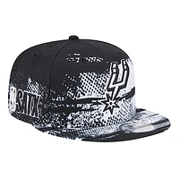 New Era Black San Antonio Spurs Tip-Off 9FIFTY Snapback Hat