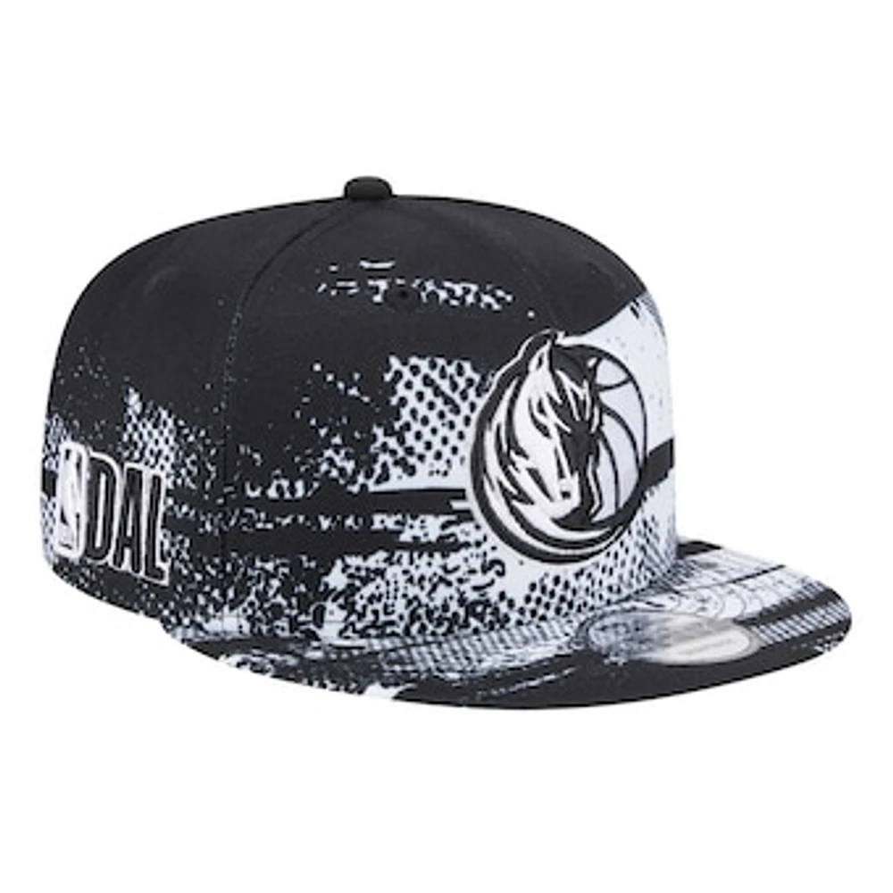 New Era Black Dallas Mavericks Tip-Off 9FIFTY Snapback Hat