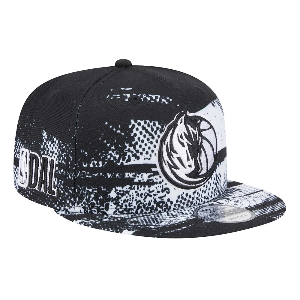 New Era Black Dallas Mavericks Tip-Off 9FIFTY Snapback Hat