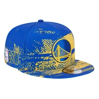 Men's New Era Royal Golden State Warriors Tip-Off 9FIFTY Snapback Hat