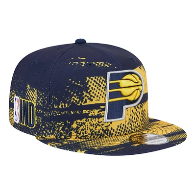 Men's New Era Navy Indiana Pacers Tip-Off 9FIFTY Snapback Hat