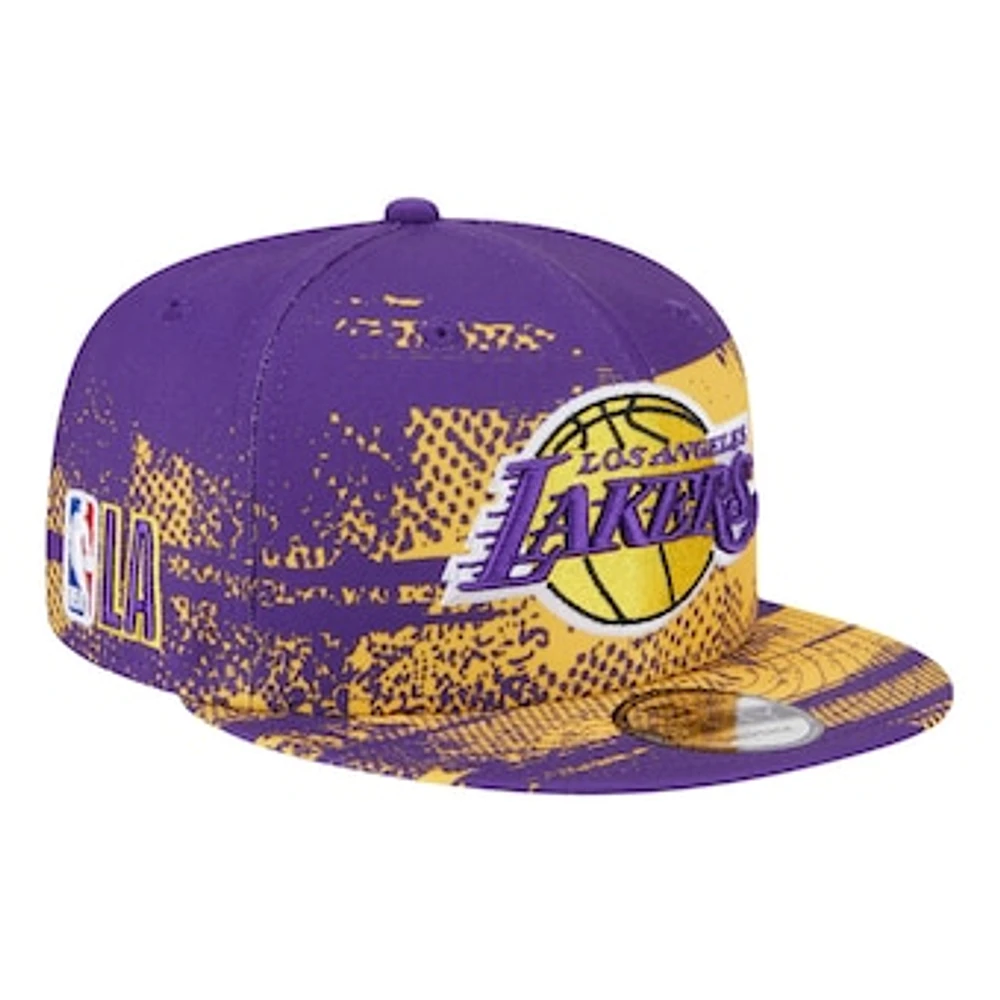 Men's New Era Purple Los Angeles Lakers Tip-Off 9FIFTY Snapback Hat