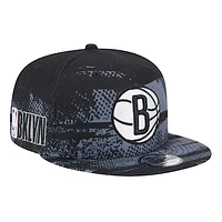 Men's New Era Black Brooklyn Nets Tip-Off 9FIFTY Snapback Hat