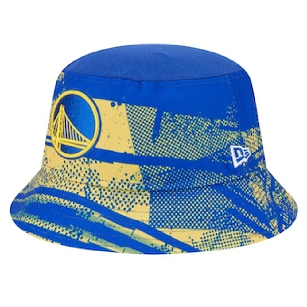 Men's New Era  Royal/Gold Golden State Warriors Tip-Off Bucket Hat