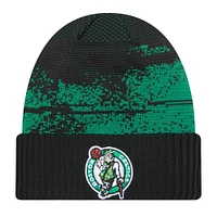 Men's New Era  Black Boston Celtics Tip-Off Cuffed Knit Hat