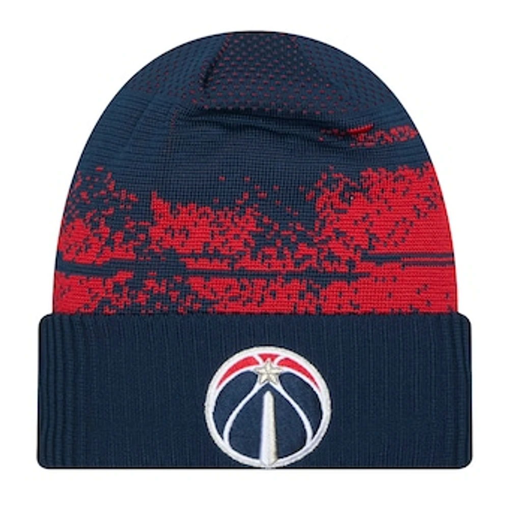 Men's New Era  Navy Washington Wizards Tip-Off Cuffed Knit Hat