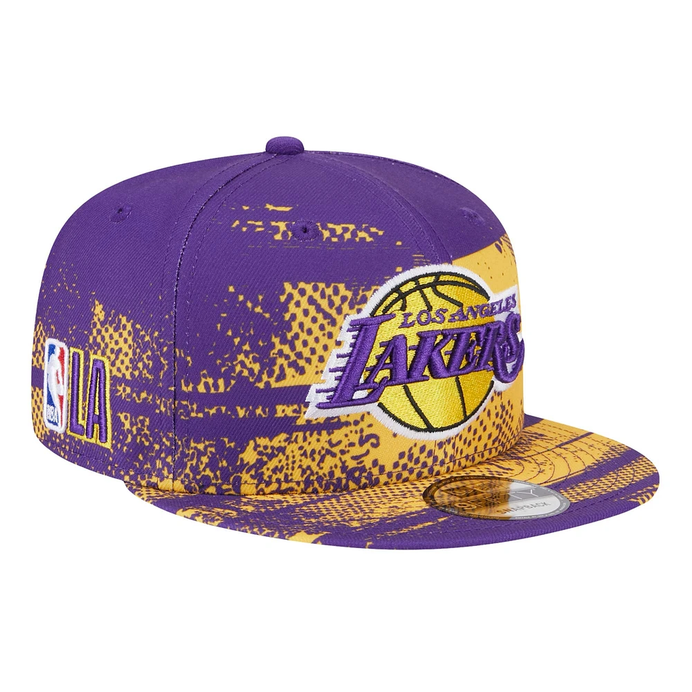 Youth New Era  Purple Los Angeles Lakers Tip-Off 9FIFTY Snapback Hat