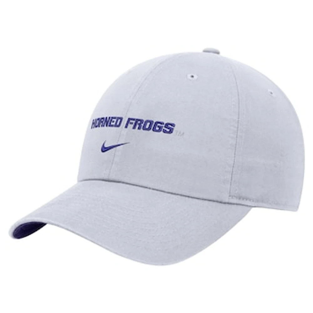 Men's Nike TCU Horned Frogs 2024 Sideline Club Adjustable Hat