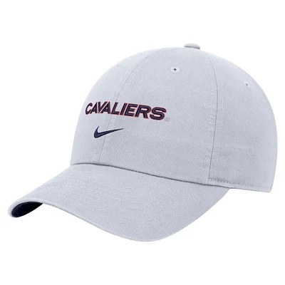 Men's Nike White Virginia Cavaliers 2024 Sideline Club Adjustable Hat