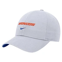 Men's Nike White Boise State Broncos 2024 Sideline Club Adjustable Hat