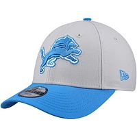 Youth New Era Silver/Blue Detroit Lions League 9FORTY Adjustable Hat