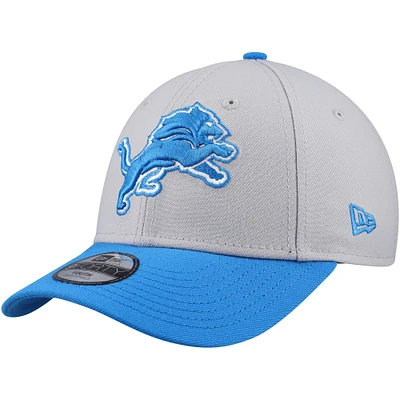 Youth New Era Silver/Blue Detroit Lions League 9FORTY Adjustable Hat