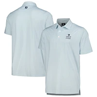 Men's FootJoy White Zurich Classic Dot Geo Lisle ProDry Polo