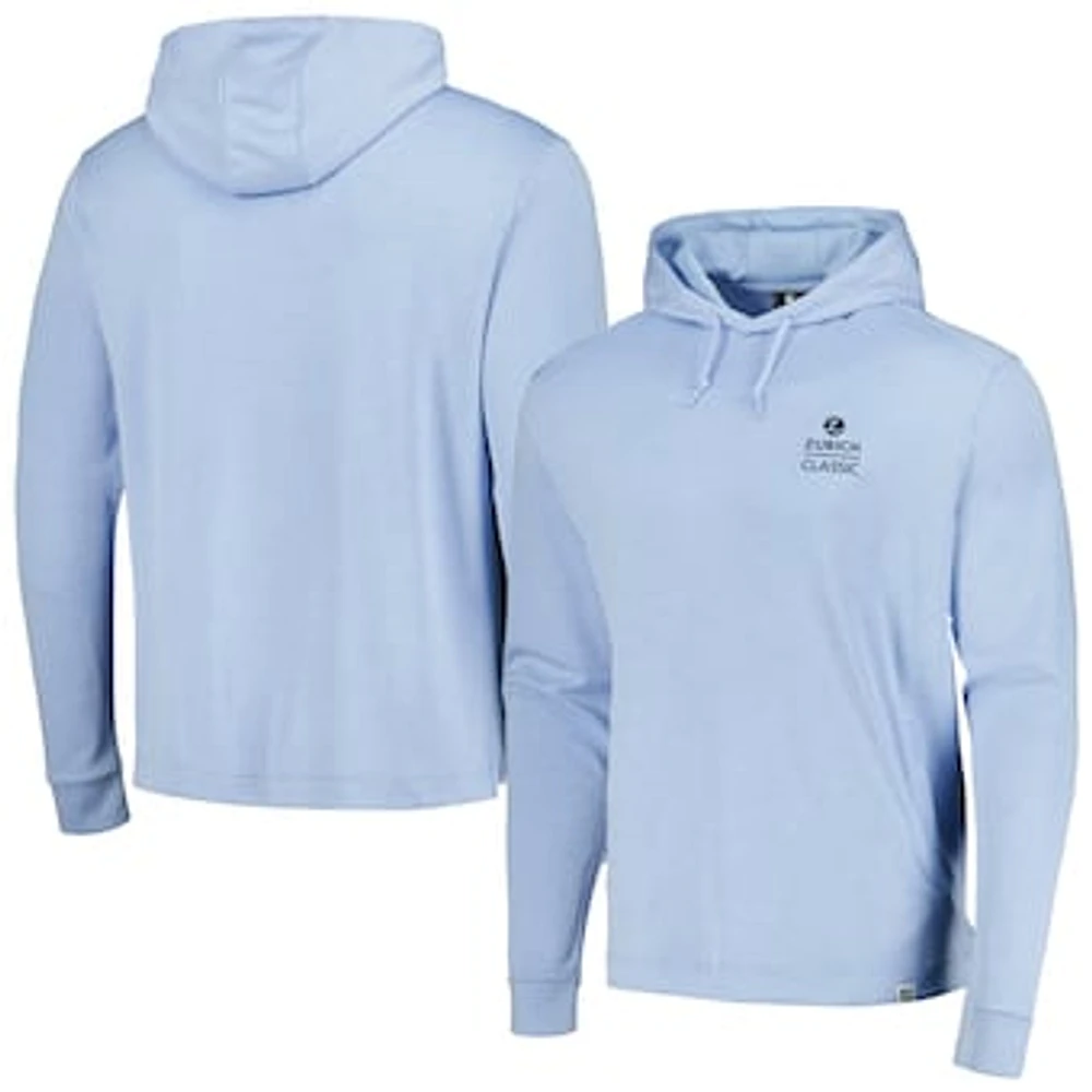 Men's FootJoy Light Blue Zurich Classic Lightweight Pullover Hoodie