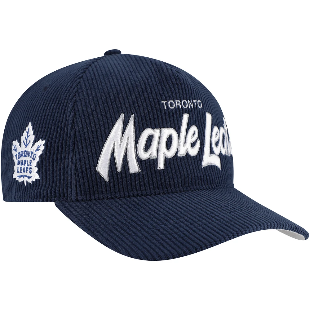 Men's '47  Navy Toronto Maple Leafs Crosstown Corduroy Hitch Adjustable Hat