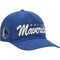 Men's '47  Blue Dallas Mavericks Double Header Sidepatch Cord Hitch Adjustable Hat