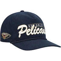 Men's '47  Navy New Orleans Pelicans Double Header Sidepatch Cord Hitch Adjustable Hat