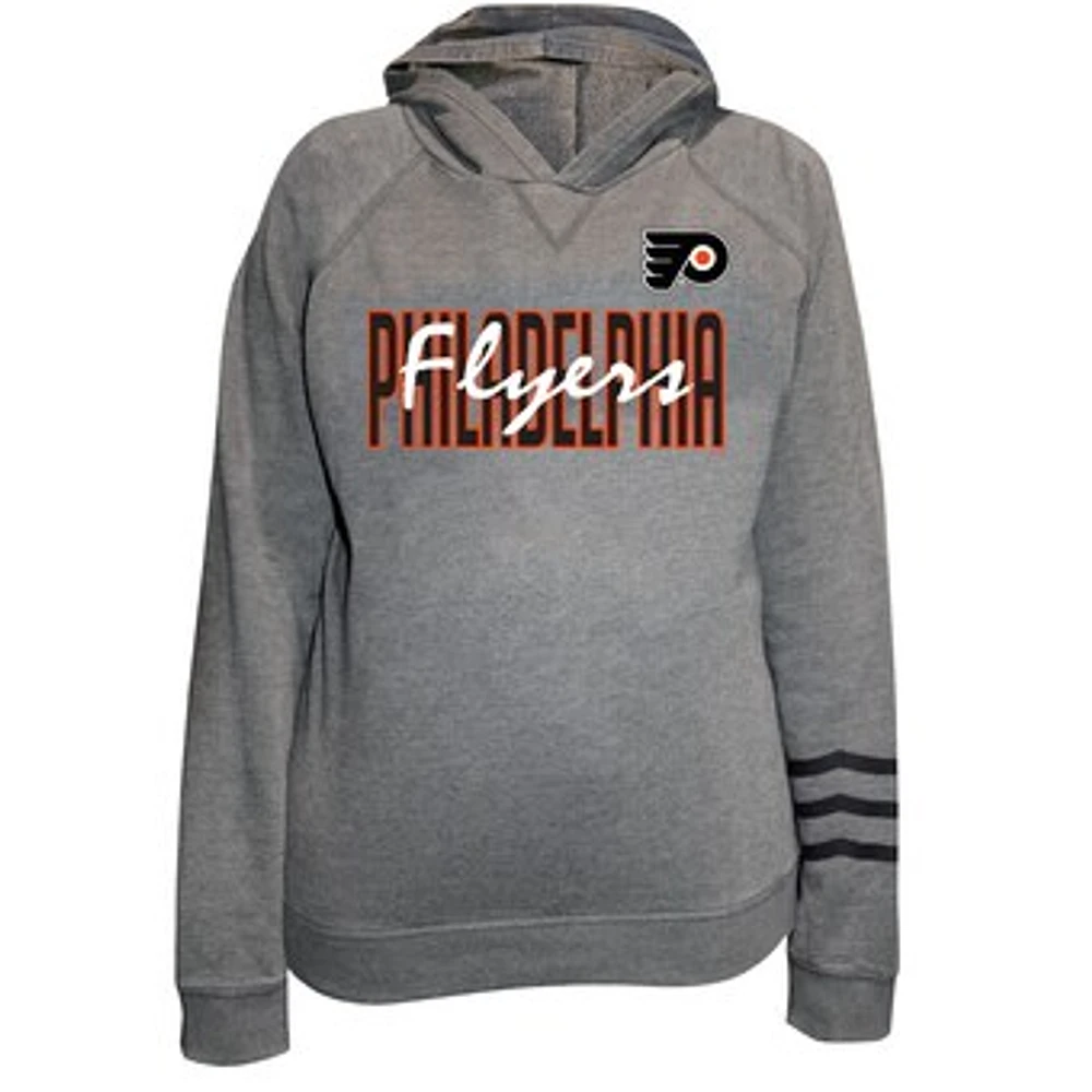 Women's Fanatics Charcoal Philadelphia Flyers Plus Lightweight Fleece Pullover Hoodie