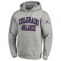 Men's Fanatics Heather Gray Colorado Avalanche Big & Tall Fleece Pullover Hoodie