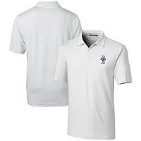 Men's Cutter & Buck Kansas State Wildcats Vault Forge Pencil Stripe Stretch Polo