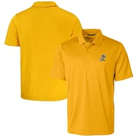Men's Cutter & Buck  Gold ETSU Buccaneers Vault Prospect Textured Stretch Polo