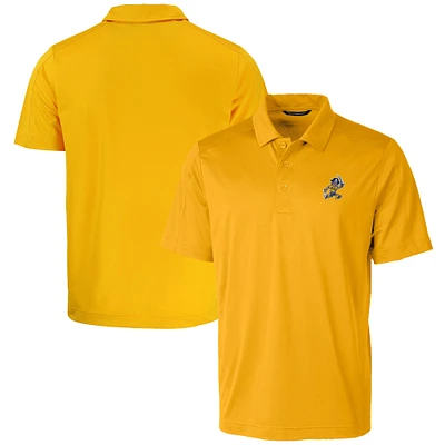 Men's Cutter & Buck  Gold ETSU Buccaneers Vault Prospect Textured Stretch Polo