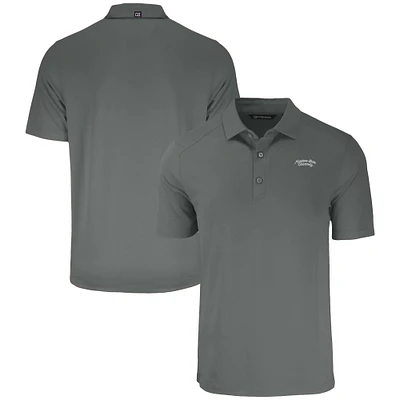 Men's Cutter & Buck  Gray Montana State Bobcats Vault Forge Eco Stretch Recycled Polo