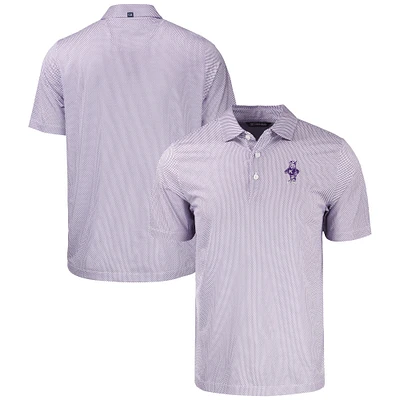 Men's Cutter & Buck Kansas State Wildcats Vault Pike Eco Symmetry Print Stretch Recycled Polo