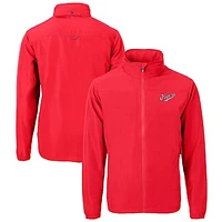 Men's Cutter & Buck  Red Dayton Flyers Vault Charter Eco Recycled Full-Zip Jacket