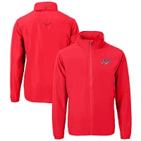 Men's Cutter & Buck  Red Dayton Flyers Vault Charter Eco Recycled Full-Zip Jacket