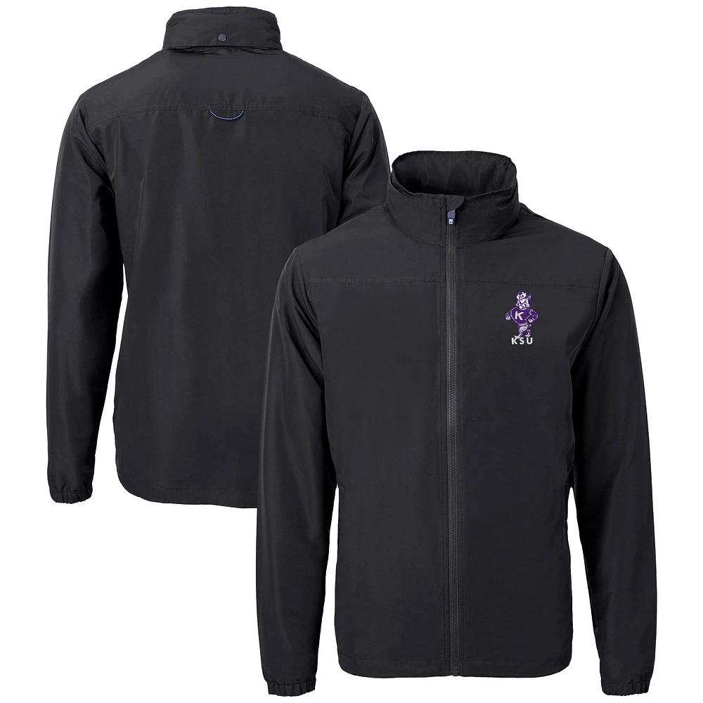 Men's Cutter & Buck Kansas State Wildcats Vault Charter Eco Recycled Full-Zip Jacket