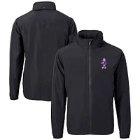 Men's Cutter & Buck Kansas State Wildcats Vault Charter Eco Recycled Full-Zip Jacket