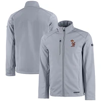 Men's Cutter & Buck Gray Minnesota Golden Gophers Vault Evoke Eco Softshell Recycled Full-Zip Jacket