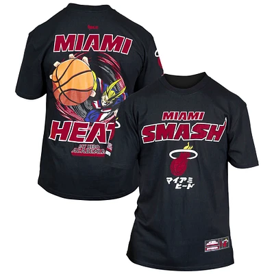 Unisex Hyperfly Black Miami Heat NBA x My Hero Academia All Might Smash T-Shirt