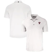Men's Cutter & Buck  White Texas A&M Aggies Vault Forge Eco Stretch Recycled Polo