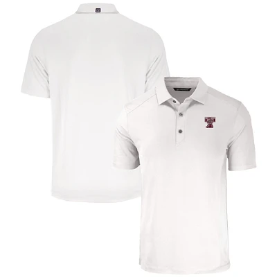 Men's Cutter & Buck  White Texas A&M Aggies Vault Forge Eco Stretch Recycled Polo
