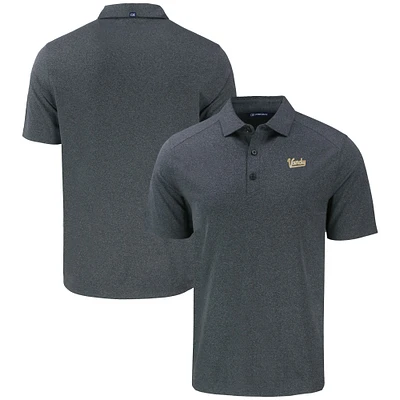 Men's Cutter & Buck  Heather Black Vanderbilt Commodores Vault Forge Eco Stretch Recycled Polo